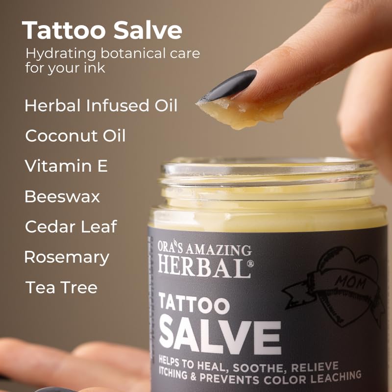 Ora's Amazing Herbal baume tatouage infusé d'herbes biologiques