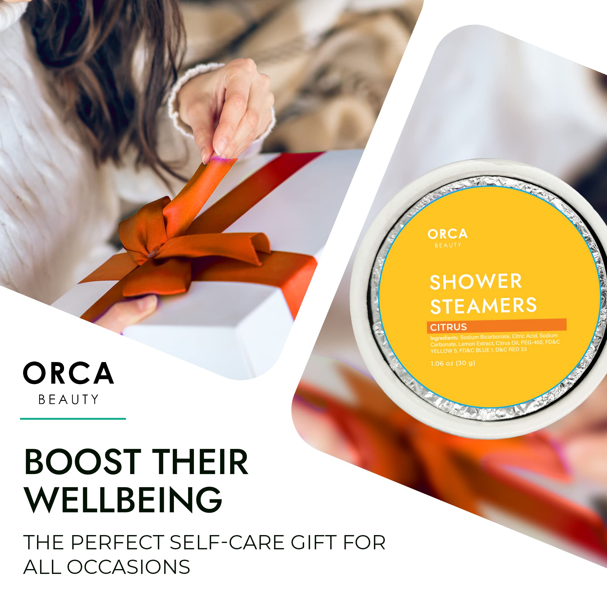 Orca Beauty cafe: enfoque cognitivo suave tras la ducha.