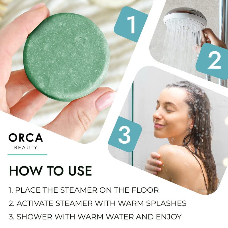Orca Beauty bomba de ducha cacao y naranja para calidez aromática.
