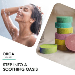 Orca Beauty bomba de ducha limón para despertar los sentidos.