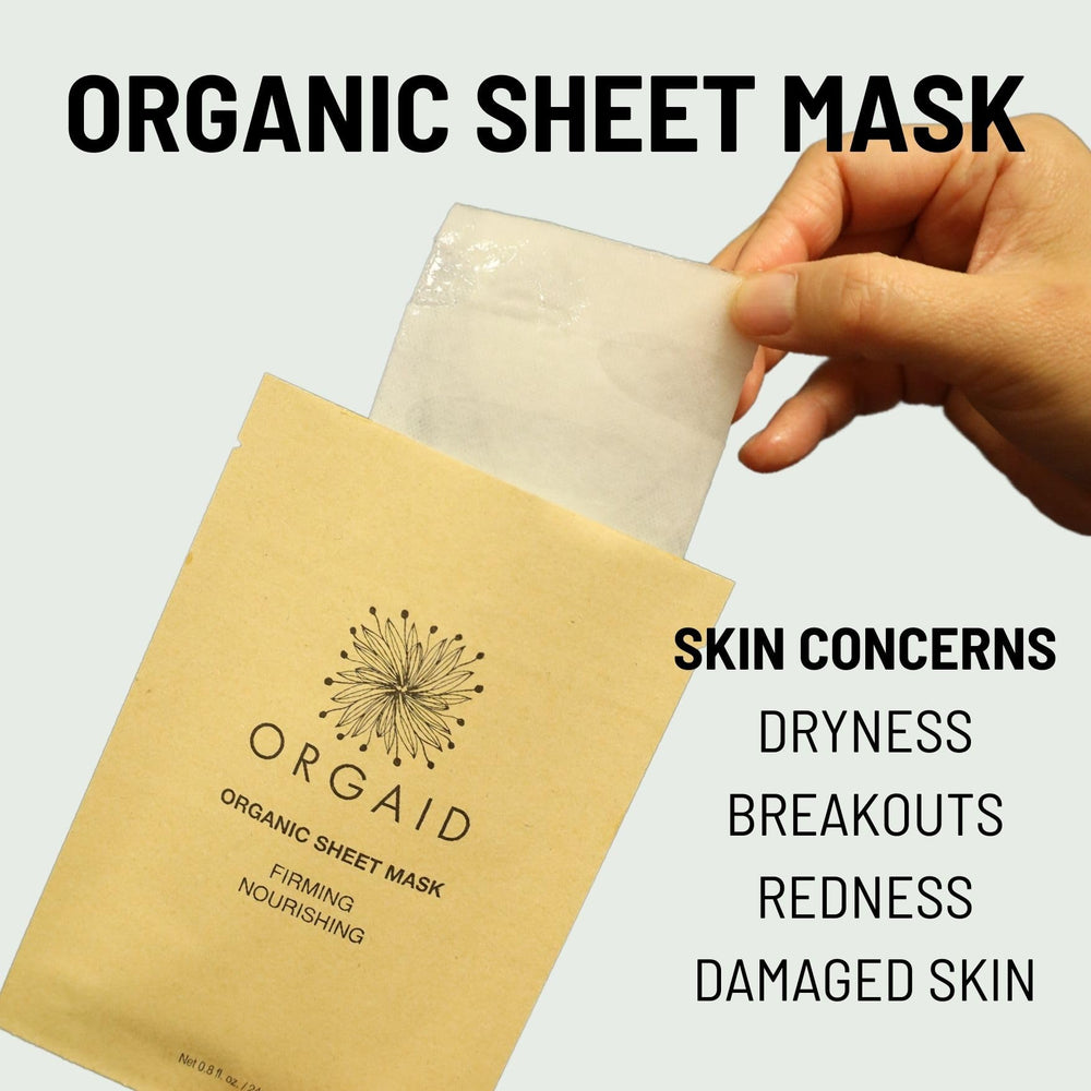 ORGAID mascarilla lista para usar en tu ritual facial.