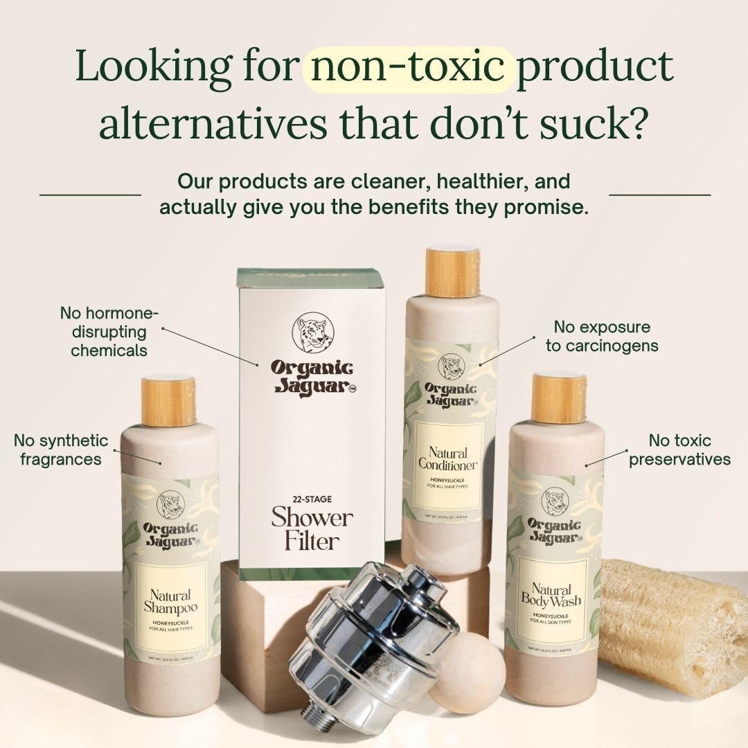 Organic Jaguar madreselva flores muestra ingrediente natural para piel suave.