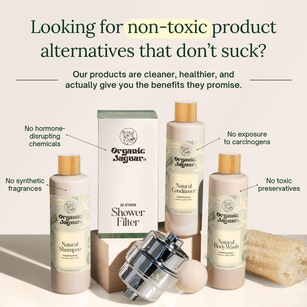 Organic Jaguar madreselva flores muestra ingrediente natural para piel suave.