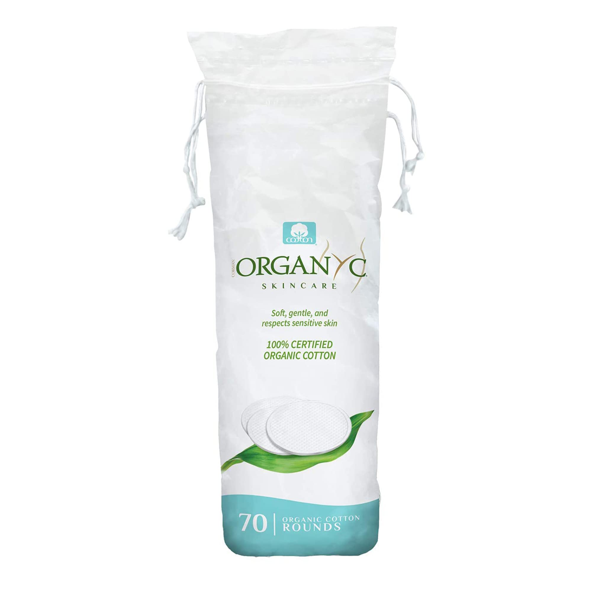 Organyc discos de algodón orgánico 100% para cuidado diario suave y seguro.