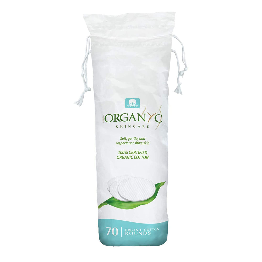 Organyc discos de algodón orgánico 100% para cuidado diario suave y seguro.