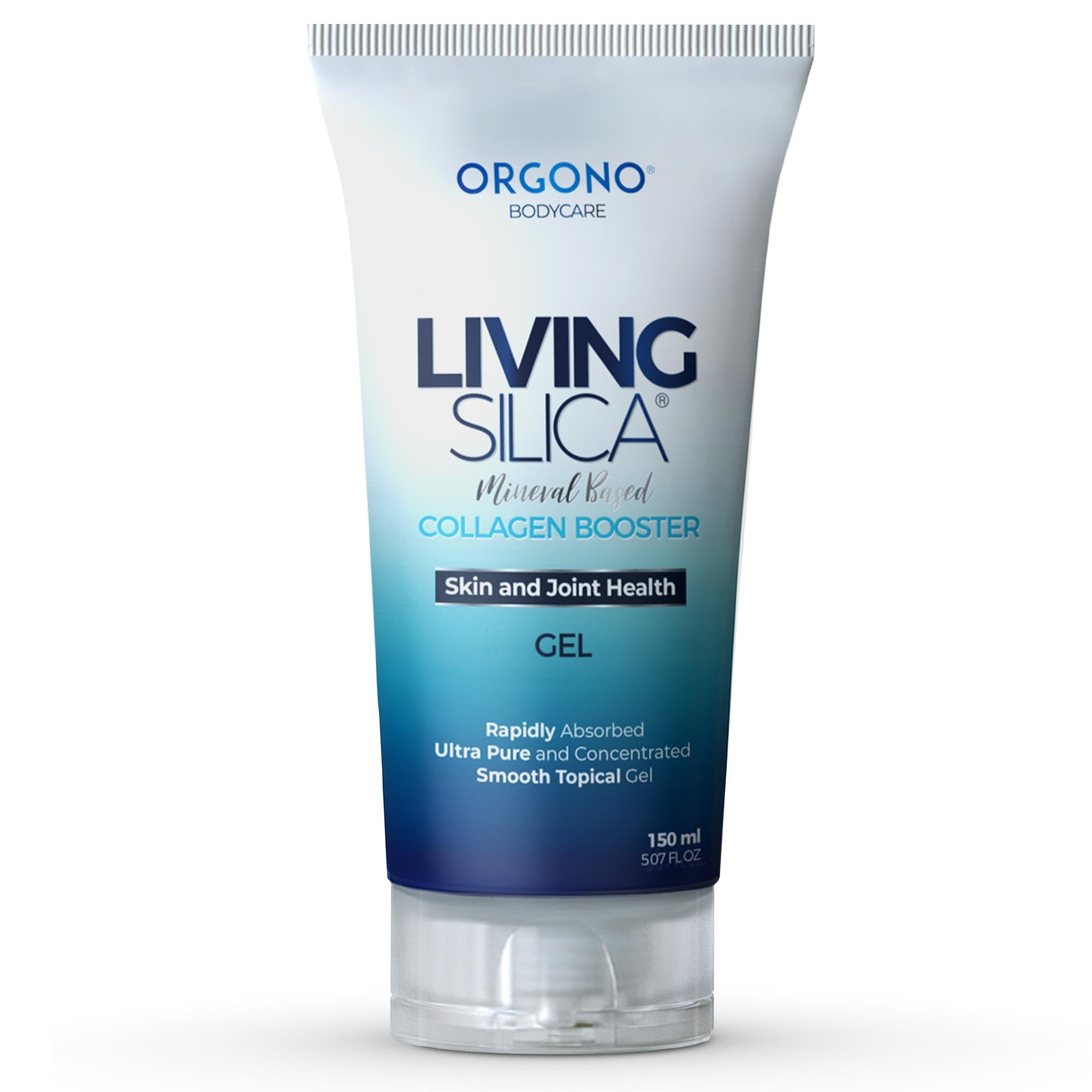 Orgono Living Silica gel de colágeno para aplicación tópica, favorece la hidratación.