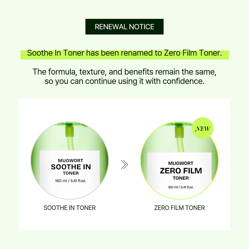 Orien Artemisa Zero Film Toner, aplicación en rostro para una sensación suave.