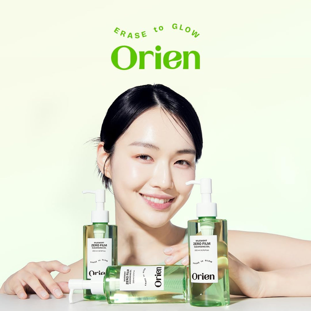 Orien Mugwort Zero Film Cleansing Oil rinse leaves face refreshed.