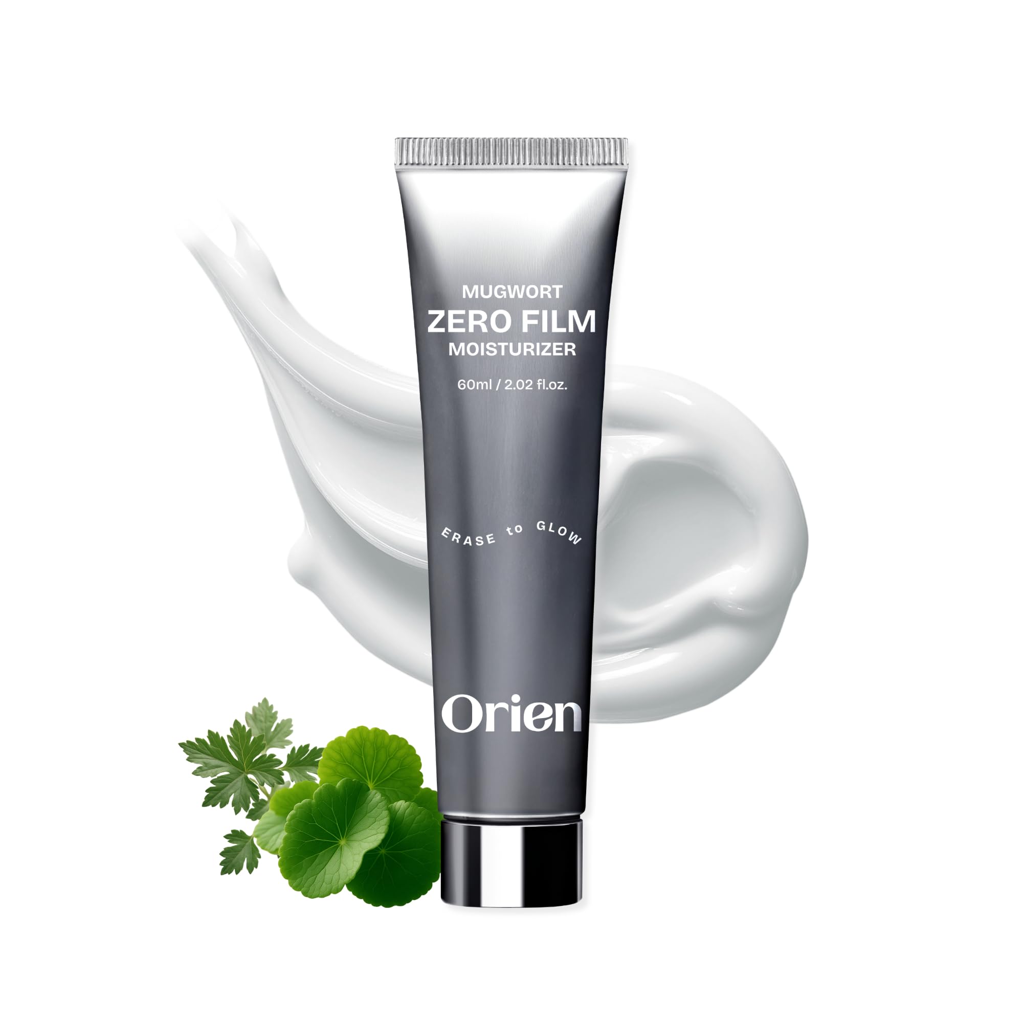 Orien Mugwort Zero Film Moisturizer 60ml, hidratación ligera para piel sensible.