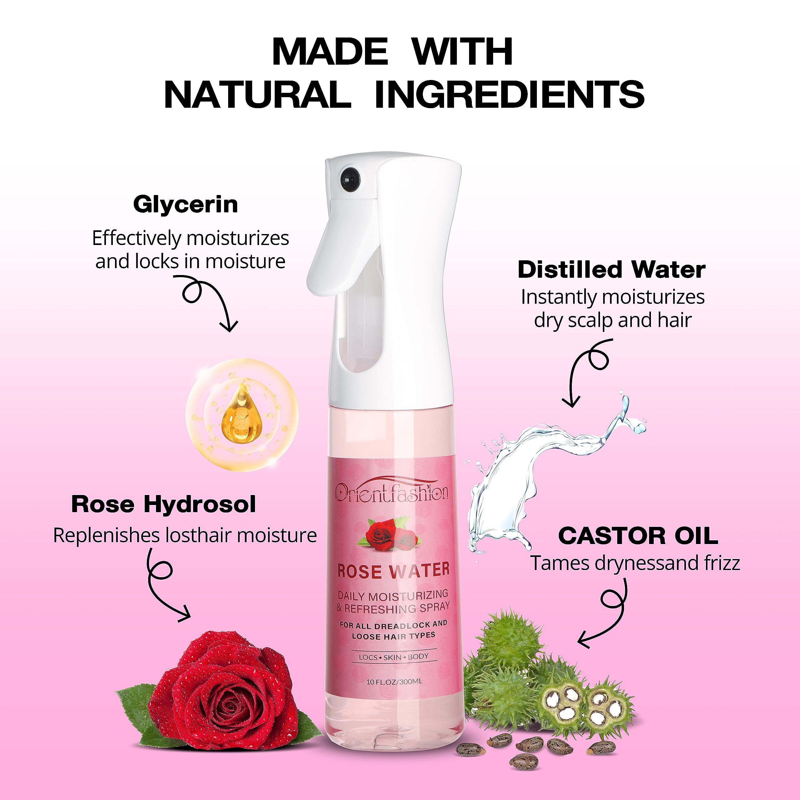 Orientfashion proteccion-calor-loc: protege el cabello del calor sin residuos pegajosos