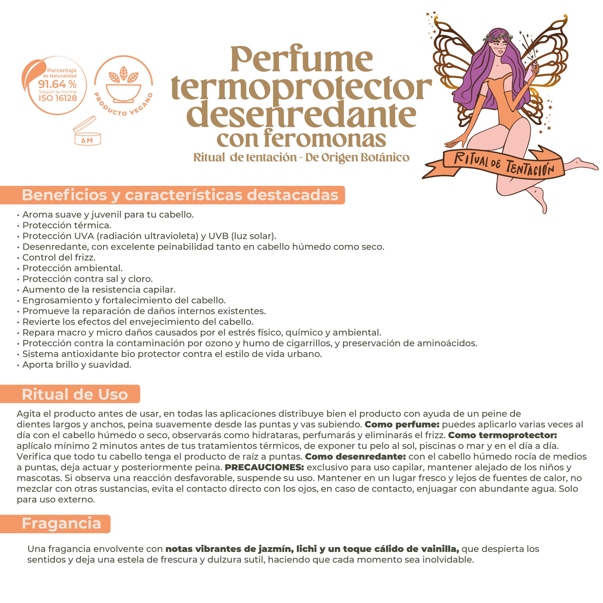 Origen Botánico Aroma Ritual de Tentación Jazmín y Vainilla: experiencia sensorial suave para el cabello.