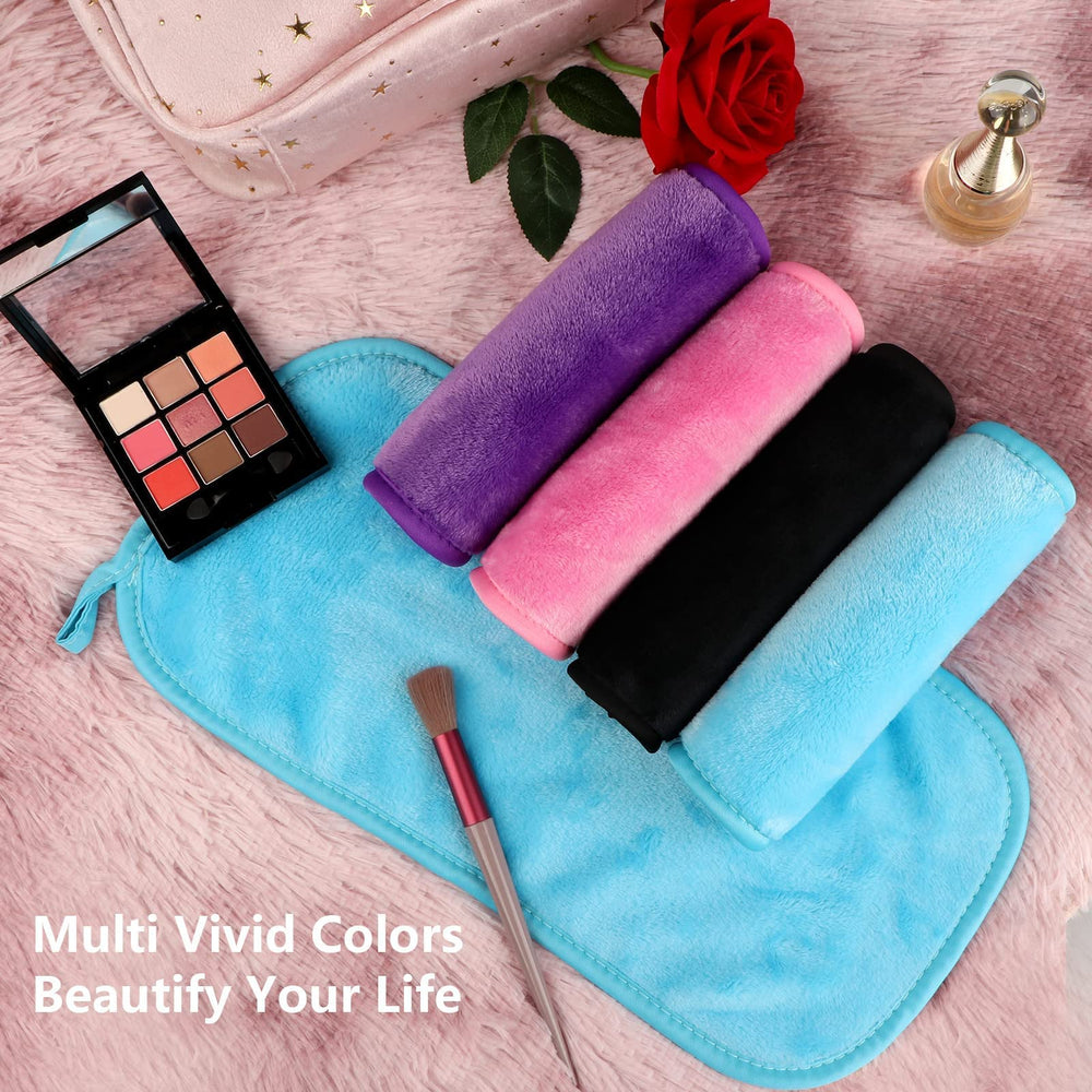 Orighty desmaquillante de microfibra remueve maquillaje resistente al agua sin irritación.