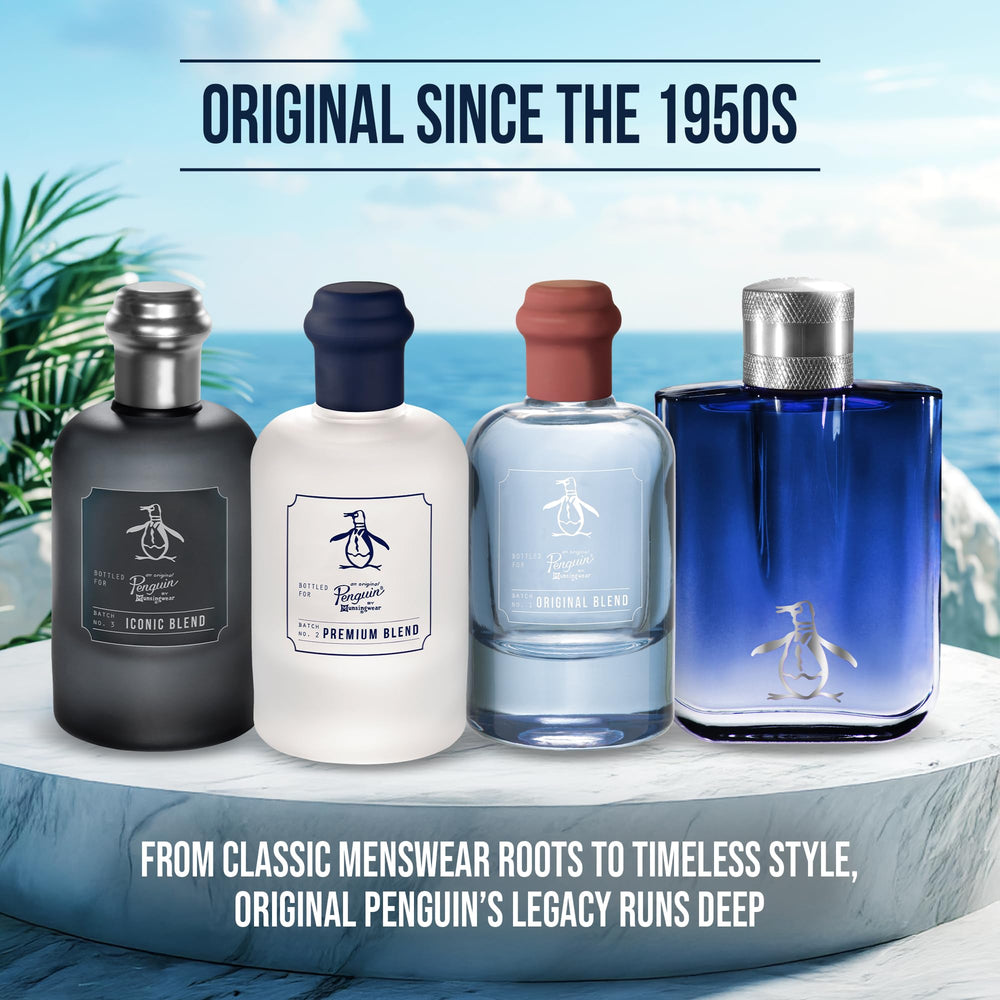 Original Penguin Iconic Blend, notas de fondo con sándalo y almizcle.