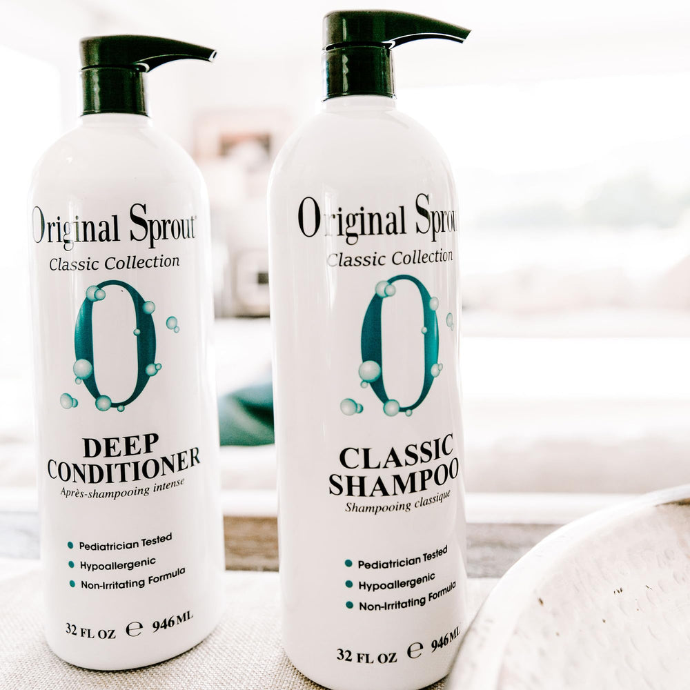 Champú Original Sprout Clásico, espuma cremosa que deja el cabello limpio y brillante.