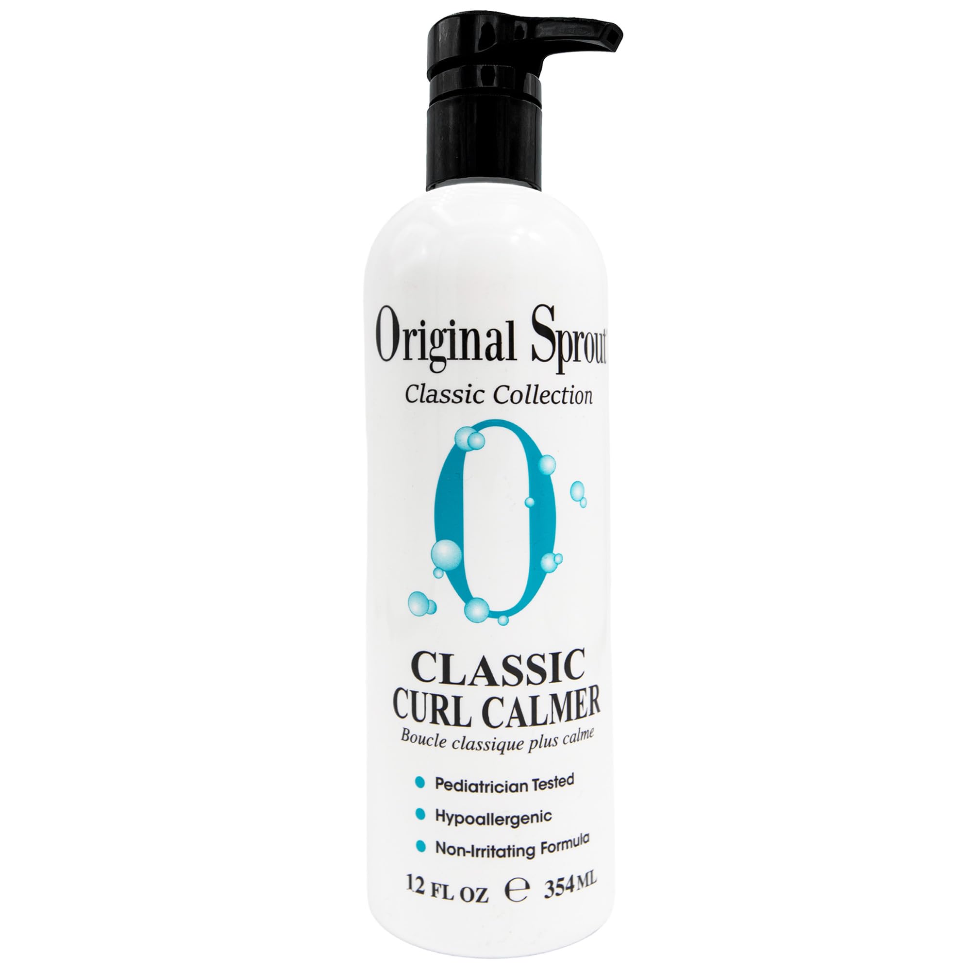Original Sprout Curl Calmer, botella de 12 onzas, crema para definir rizos y suavizar frizz.