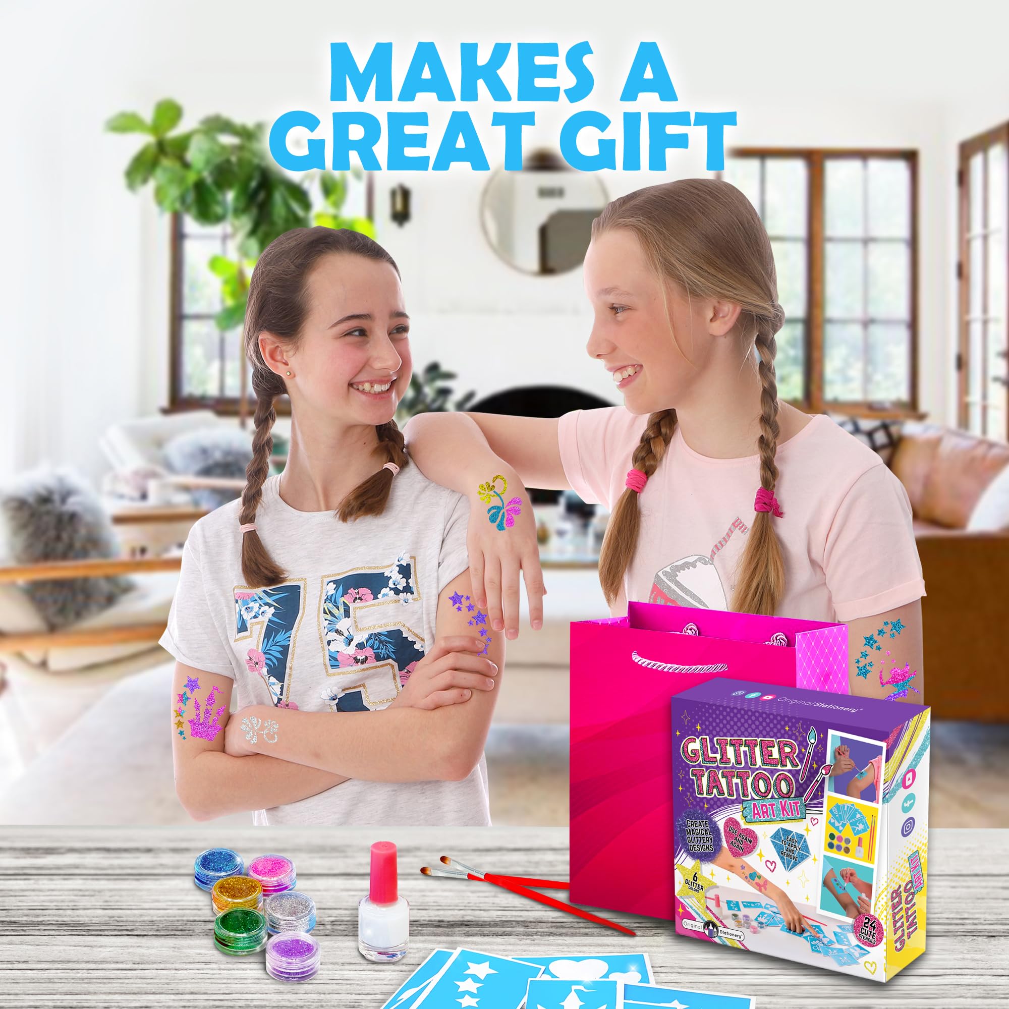 Original Stationery juego spa y fiestas para niñas con brillos