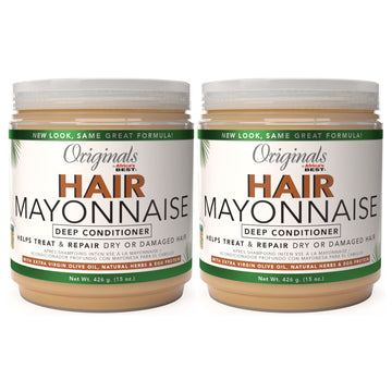 Originals by Africa's Best Hair Mayonnaise empacado en dos tarros para hidratación duradera