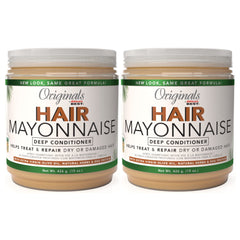 Originals by Africa's Best Hair Mayonnaise empacado en dos tarros para hidratación duradera