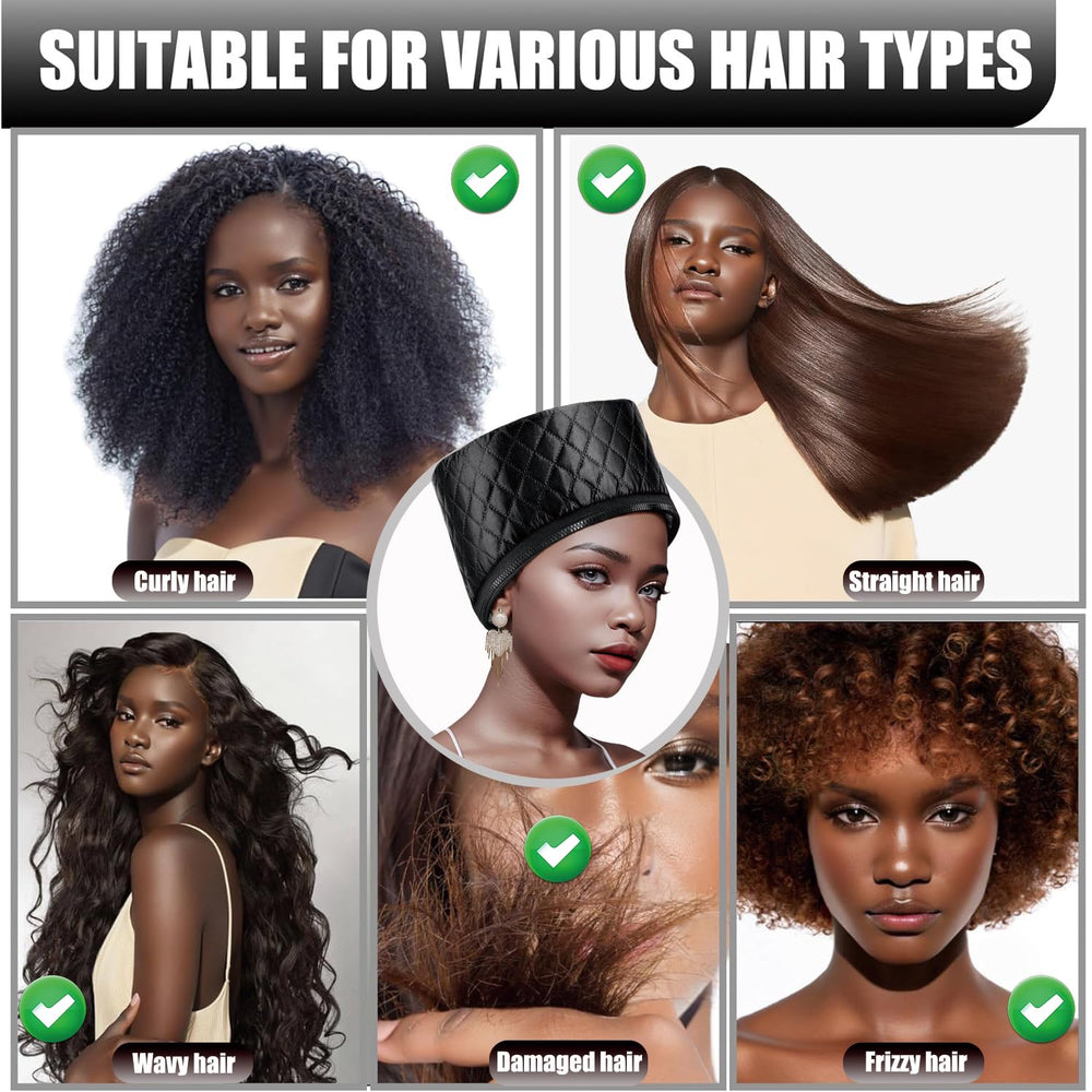 Orjiadian gorro térmico con ajuste de temperatura para distintos tipos de cabello.