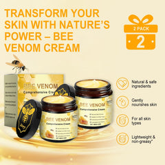 Orlador veneno de abeja: textura cremosa facilita el masaje facial.