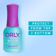 Orly capa base y superior facilita aplicación suave y uniforme.
