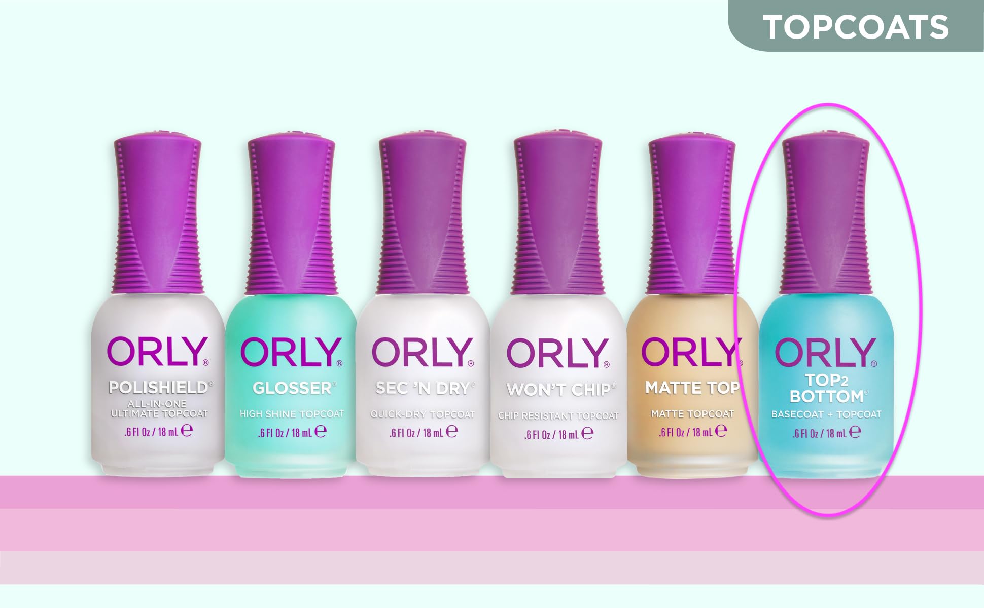 Orly brillo duradero realza el aspecto de tus uñas.