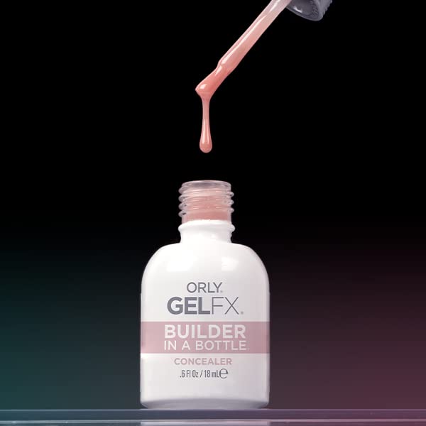 Orly GelFX Builder ofrece acabado nude natural, base ideal para arte de uñas.