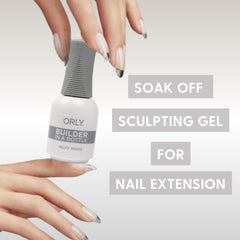 Orly GELFX Builder Milky White brush-stroke close-up highlighting smooth application.