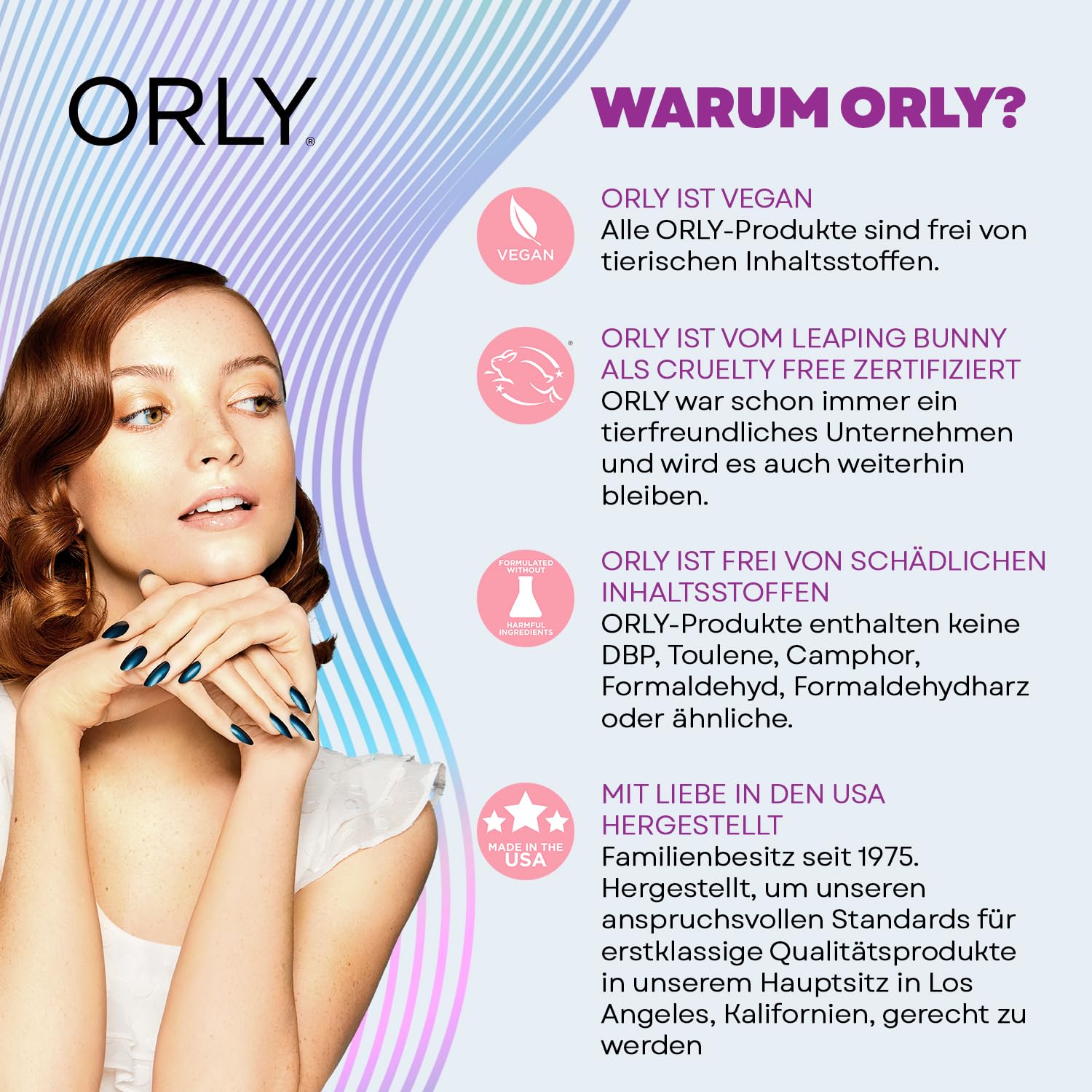 Orly Soul Sister, brillo duradero, color vibrante para uso diario.