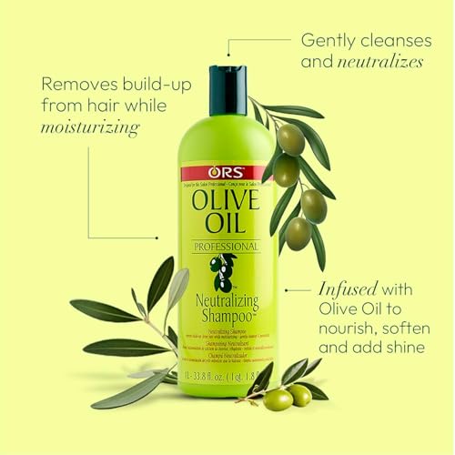ORS Aceite de Oliva Neutralizante Champú - aplicación suave crea espuma nutritiva para el cabello