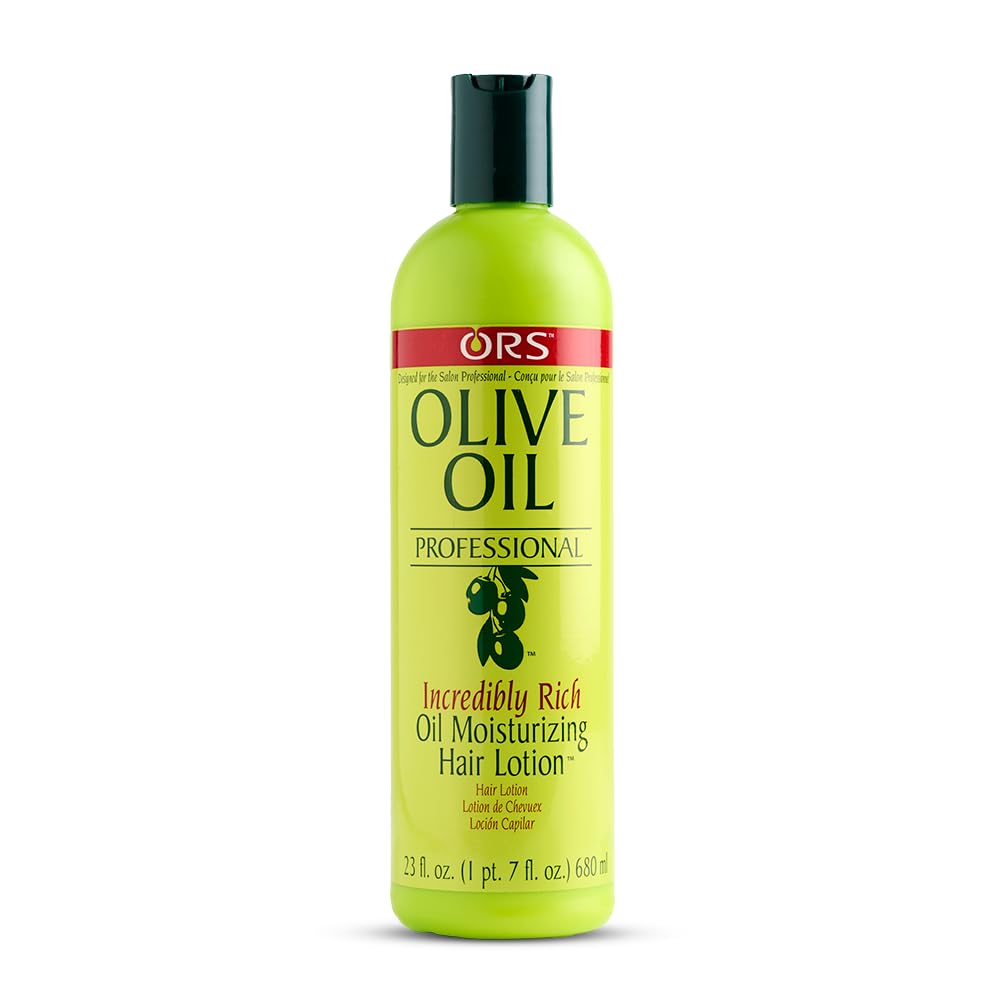 ORS Aceite de Oliva Profesional: botella del producto para hidratación diaria del cabello.