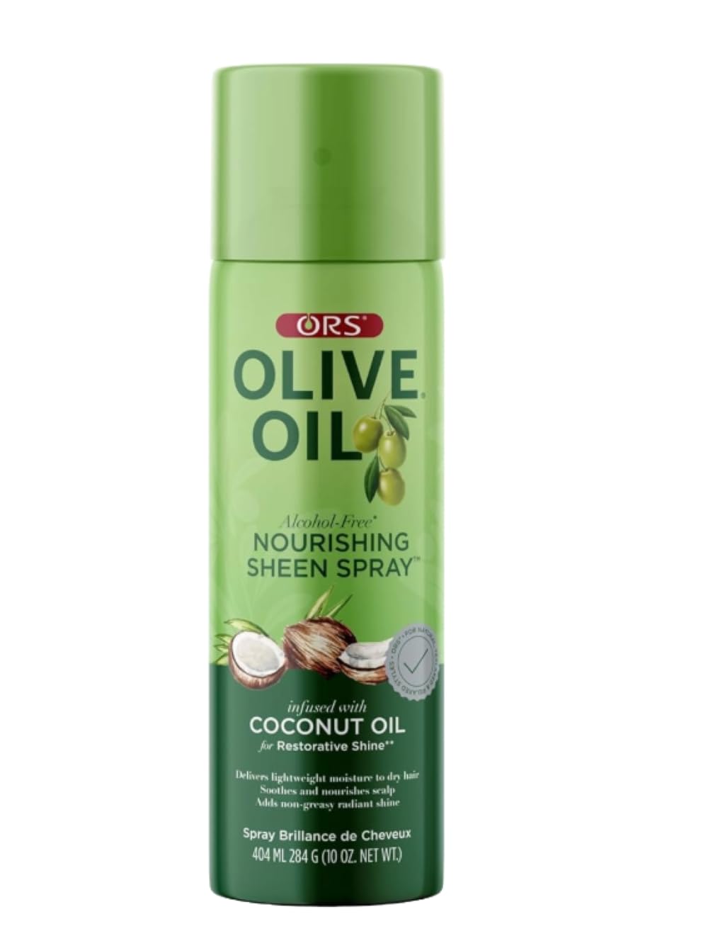 Producto ORS brillo nutritivo con aceite de oliva para uso diario.