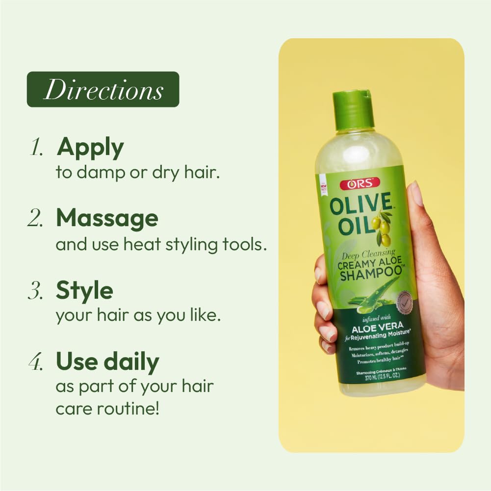 ORS Brillo saludable y cabello flexible tras cada lavado.