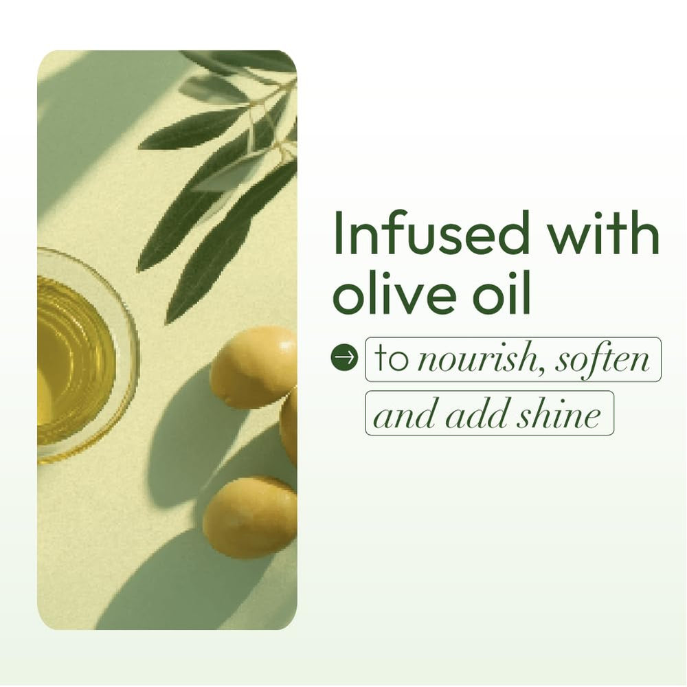 Acondicionador con aceite de oliva y nutrientes clave para el cabello.