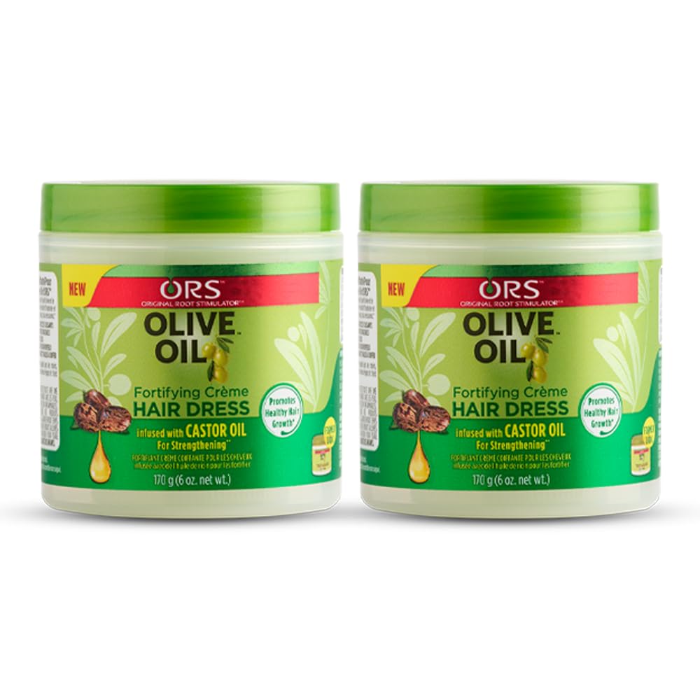 ORS Crema Fortificante con aceite de oliva, envase para hidratación profunda del cabello