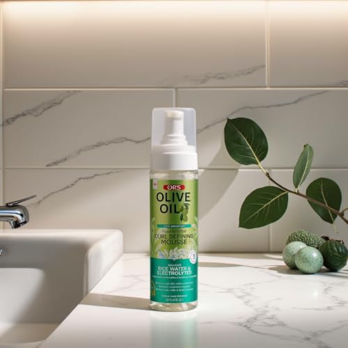 Control del frizz para rizos duraderos con la Mousse ORS.