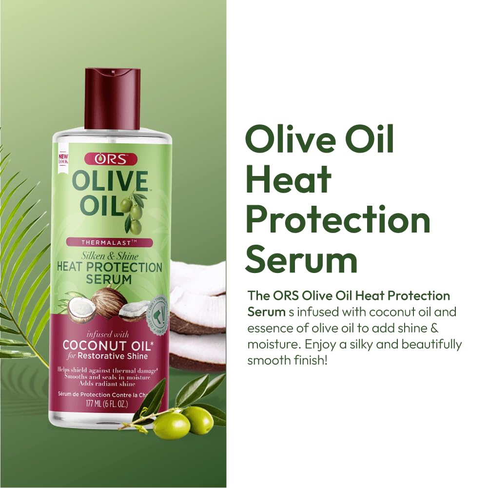 ORS Serum añade humedad y brillo, ideal para cabellos secos