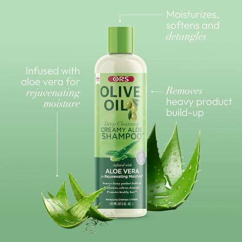 ORS Textura cremosa de aloe, cabello más suave y manejable.
