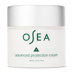 Crema de OSEA, protección avanzada, textura cremosa y hidratación profunda para piel seca.