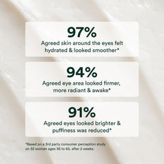 Crema para ojos OSEA Reparación Avanzada, aplicación suave que se absorbe rápidamente.