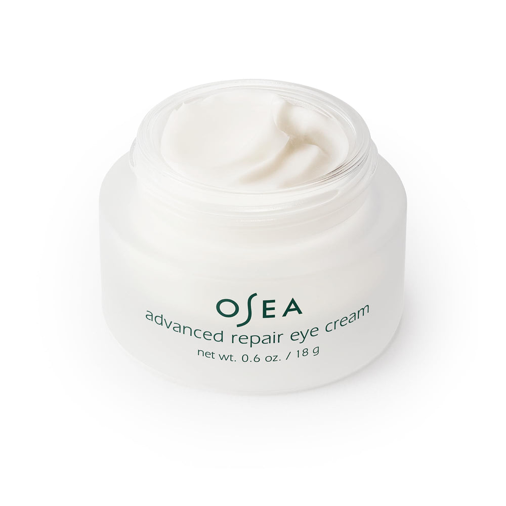 Crema para ojos OSEA Reparación Avanzada, formato ligero ideal para día y noche.