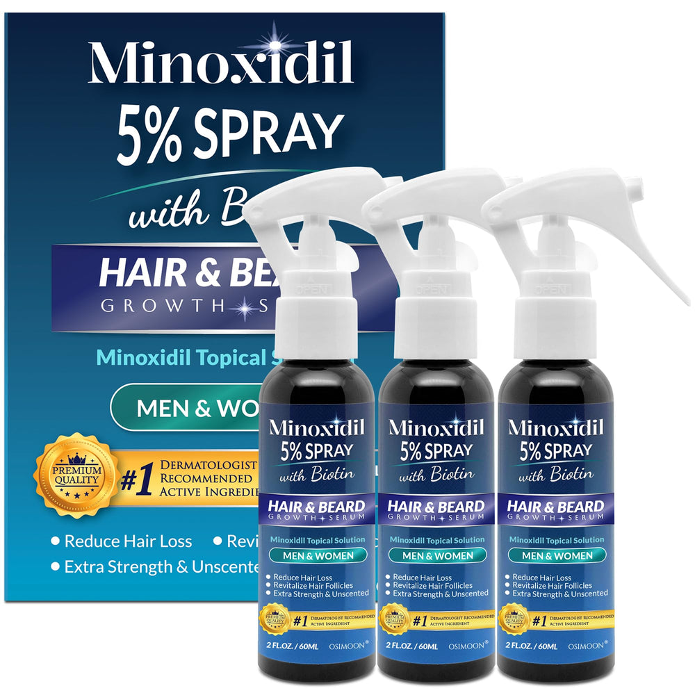 OSIMOON Minoxidil 5% bottle 180ml for daily scalp use