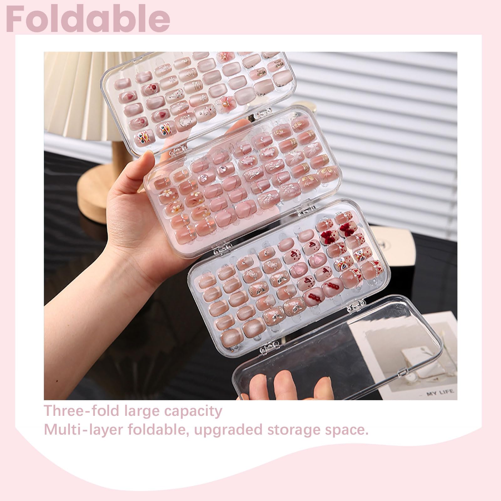 Oskrieel borde antideslizante para mantener las uñas seguras.