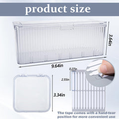 Oskrieel estuche acrílico duradero y transparente para ver uñas y accesorios.