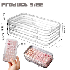 Oskrieel estuche portátil para uñas con capacidad de 4 páginas.