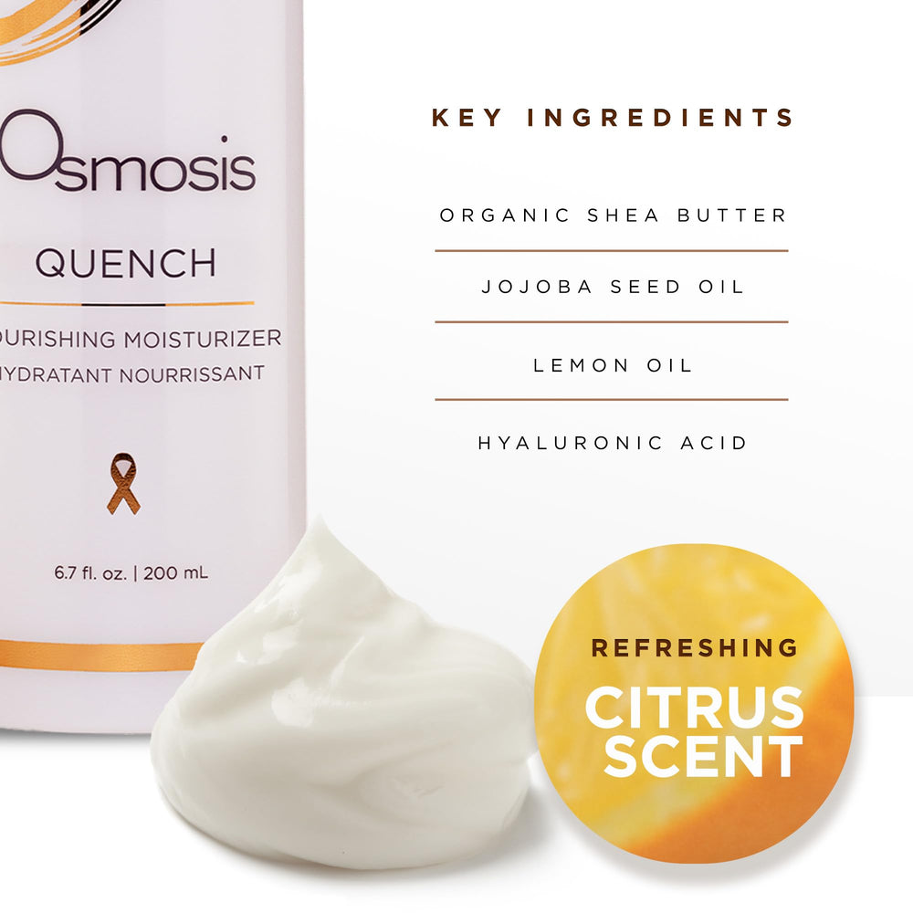 Jojoba presente en OSMOSIS QUENCH para humectación equilibrada.