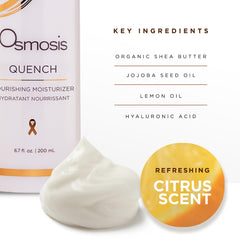 Jojoba presente en OSMOSIS QUENCH para humectación equilibrada.