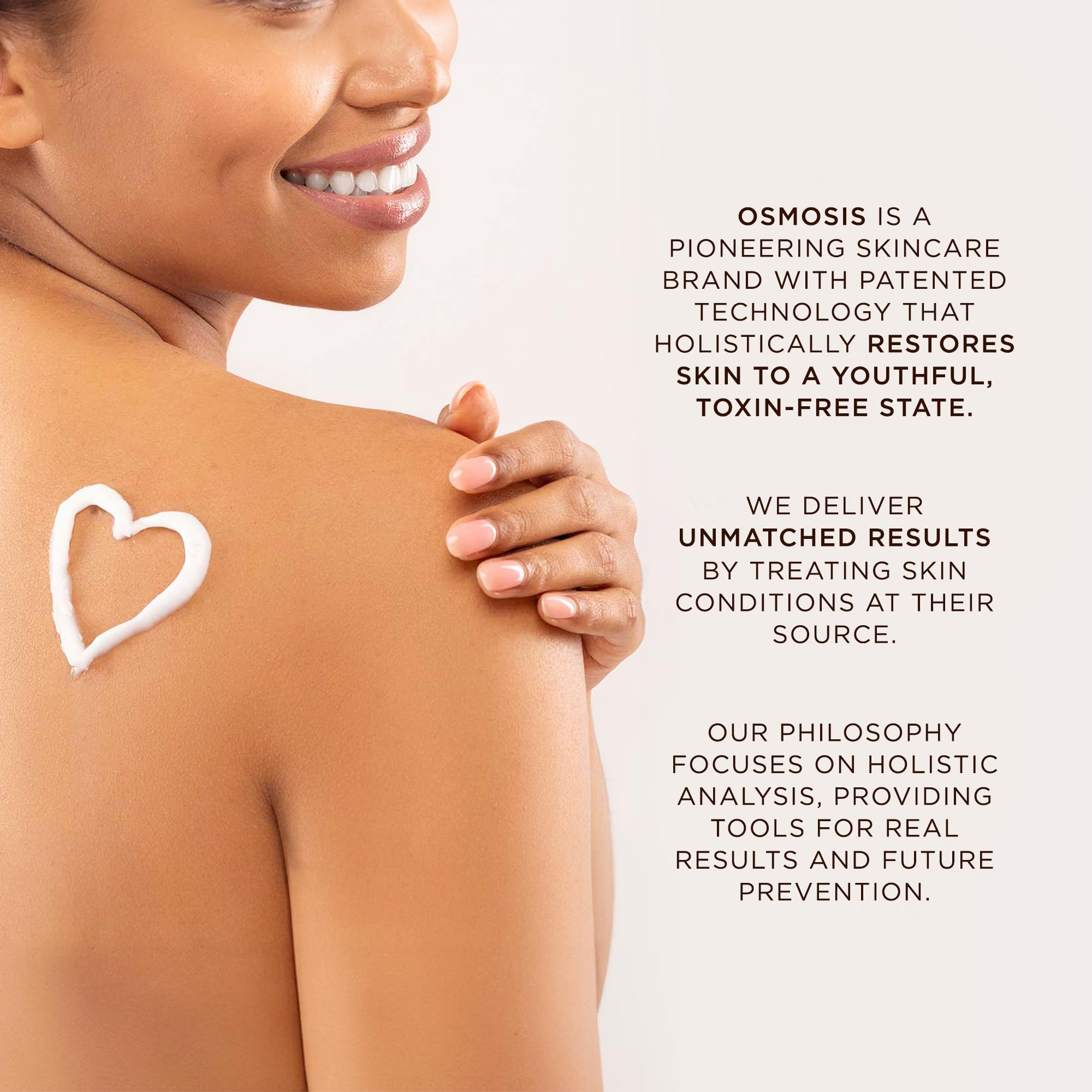 Piel hidratada y cómoda con cada uso de OSMOSIS QUENCH.