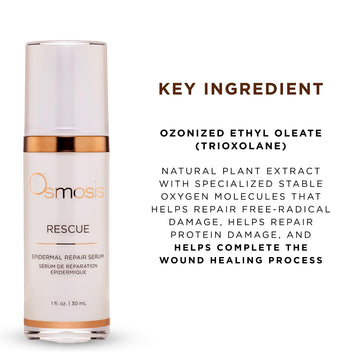 Rituel apaisant après rasage avec Osmosis Rescue pour calmer irritations.
