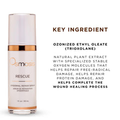 Rituel apaisant après rasage avec Osmosis Rescue pour calmer irritations.